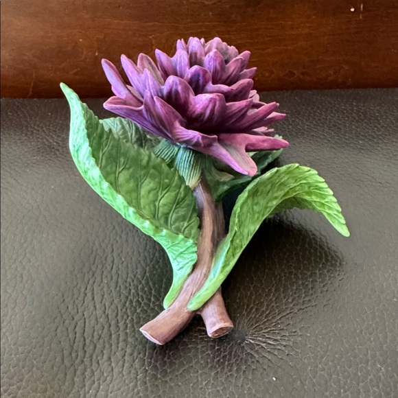 Vtg Lenox Dahlia Porcelain Garden Flower Sculpture 2002 - Picture 3 of 6